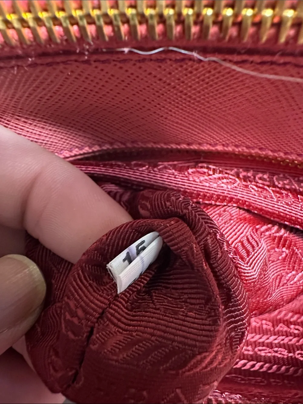 Prada Pink Saffiano Leather Satchel with Gold Hardware